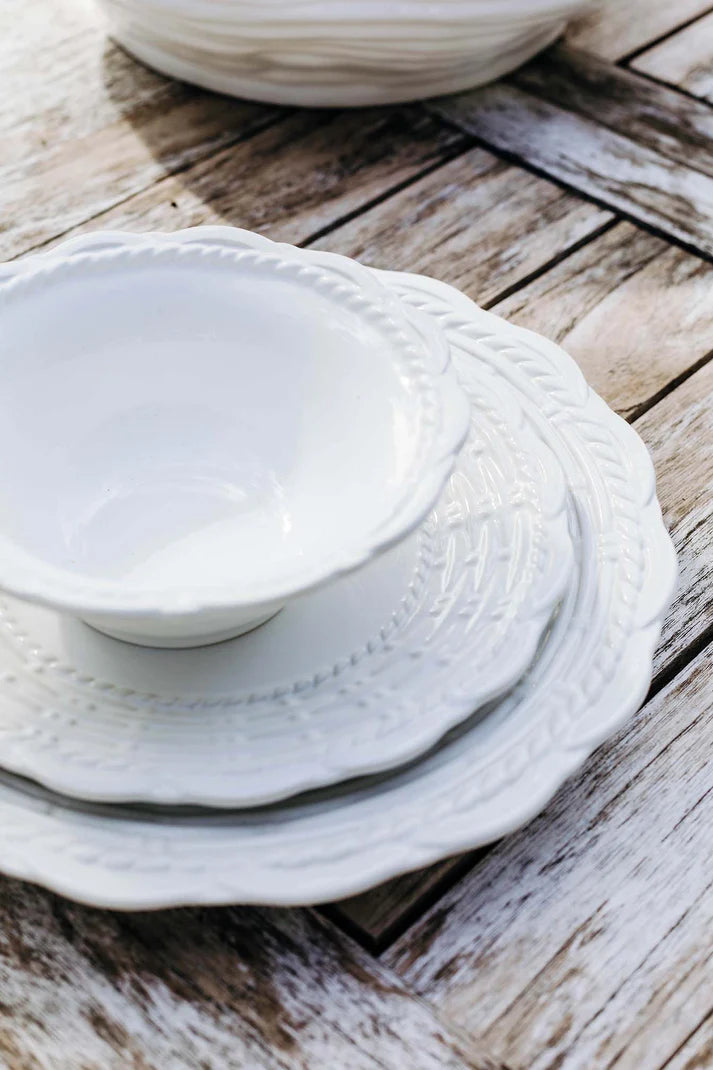 Provvista Designs Basket Jubilee Dinner Plate, Set of 4