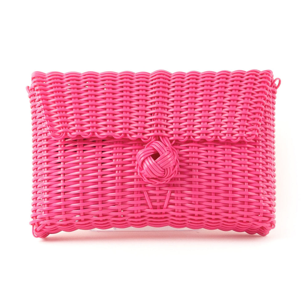 The Lilley Line Clutch | Solid Hot Pink