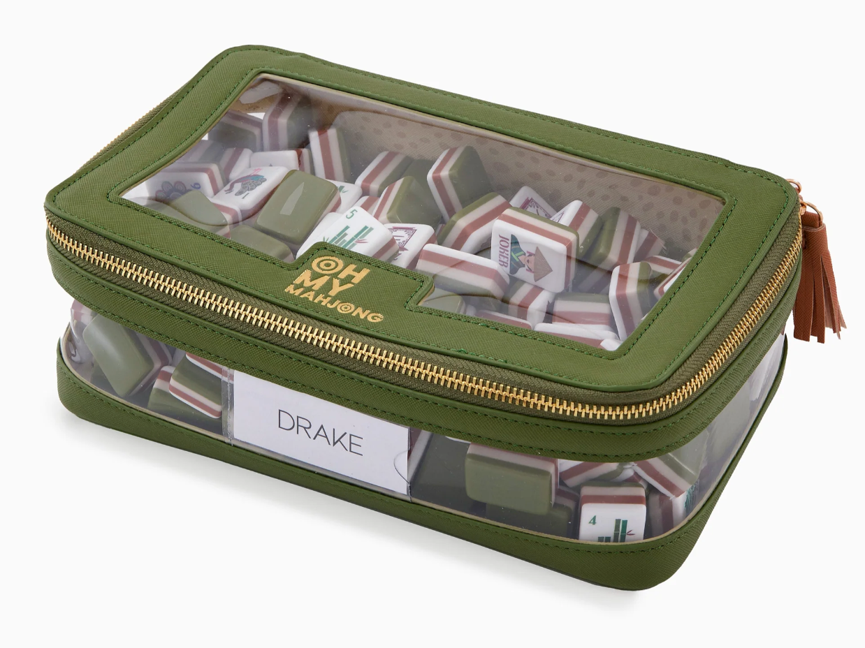 Olive Tile Storage Bag