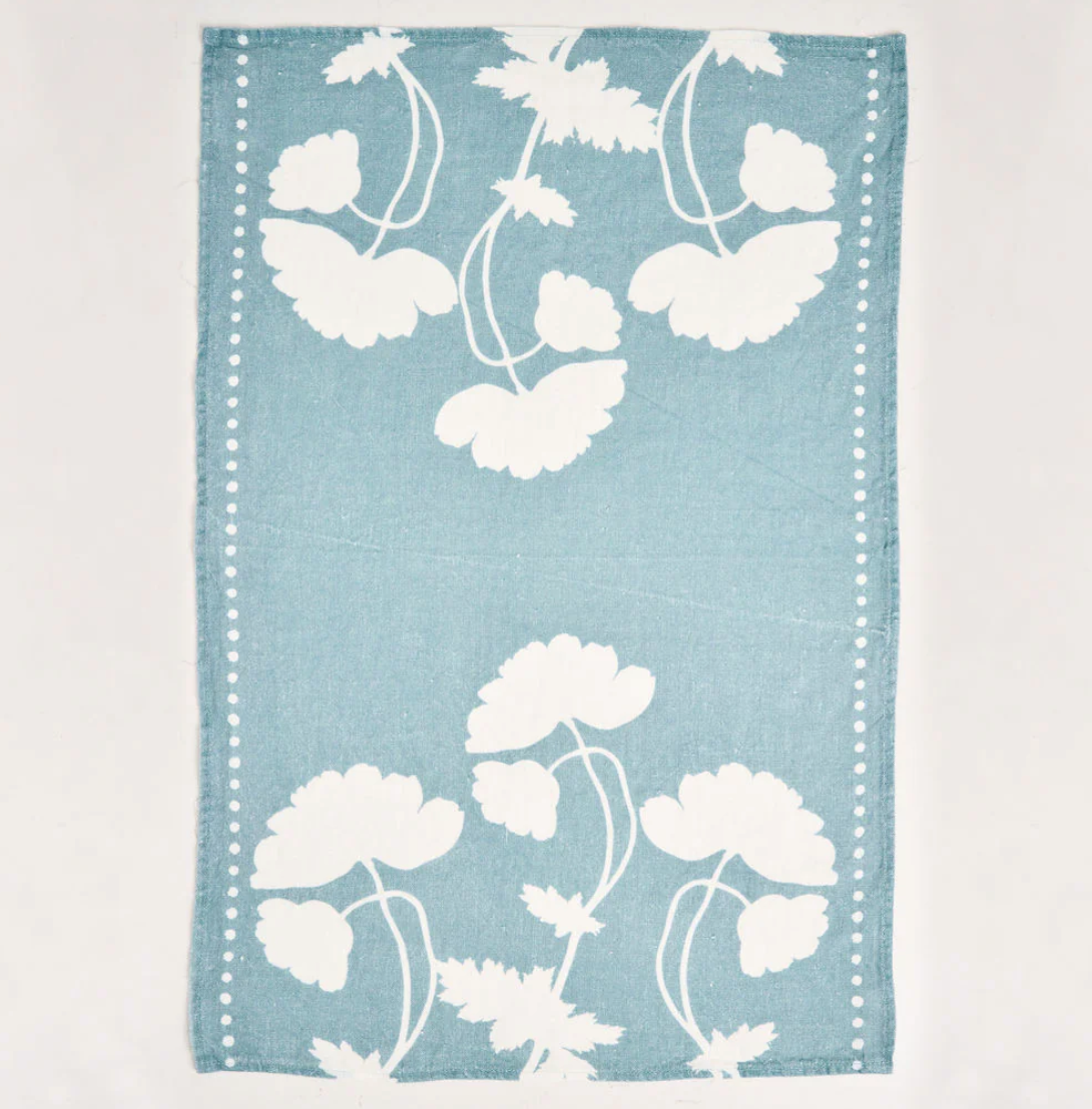 Blue Poppy Silhouette