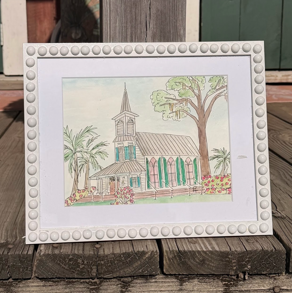 'Chapel Palmetto Bluff' PH Original Watercolor