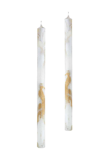 Candela Bianco Tapered Candles (Set of 2)
