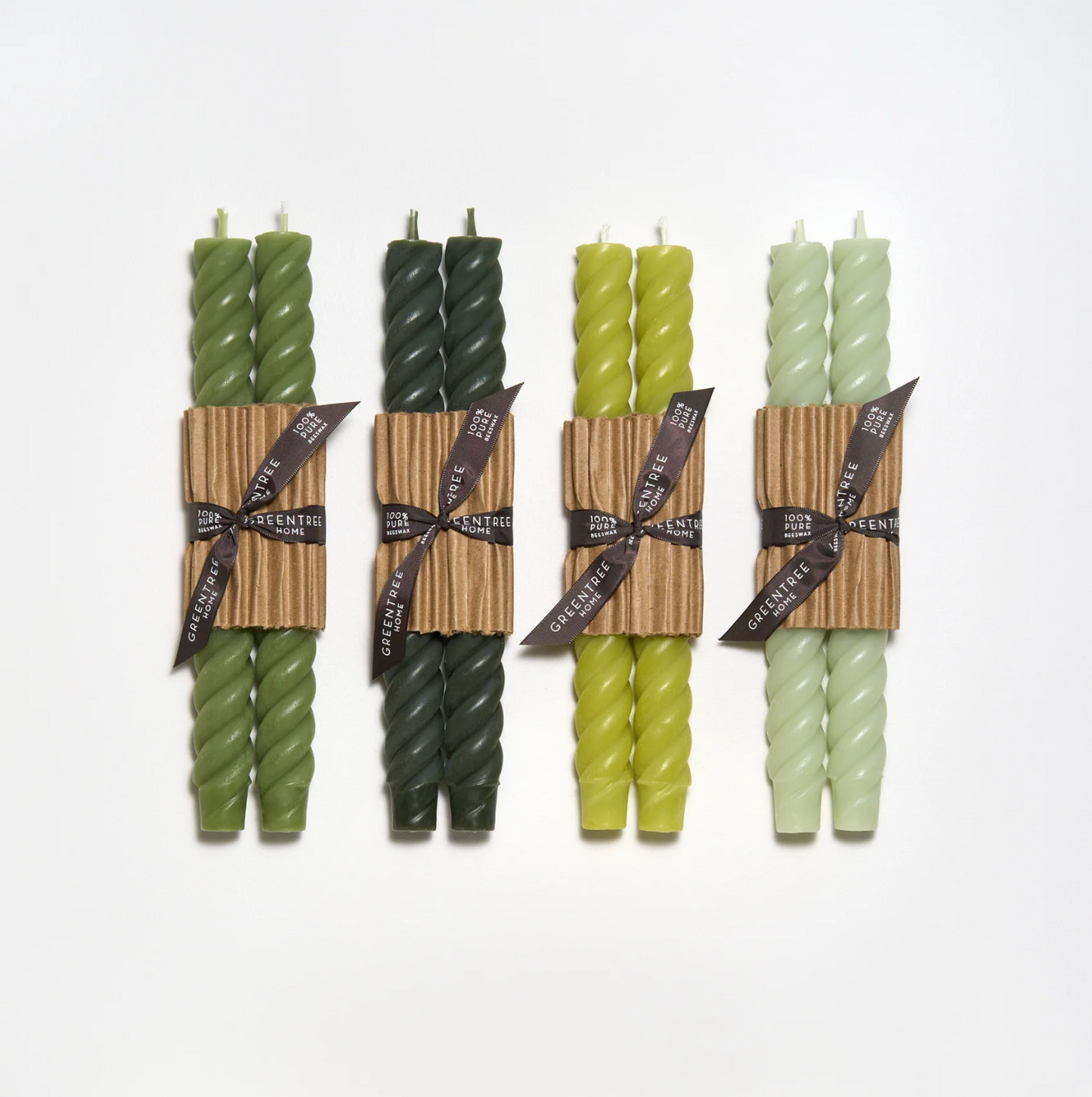 Tapered Rope Candles - Set of 2