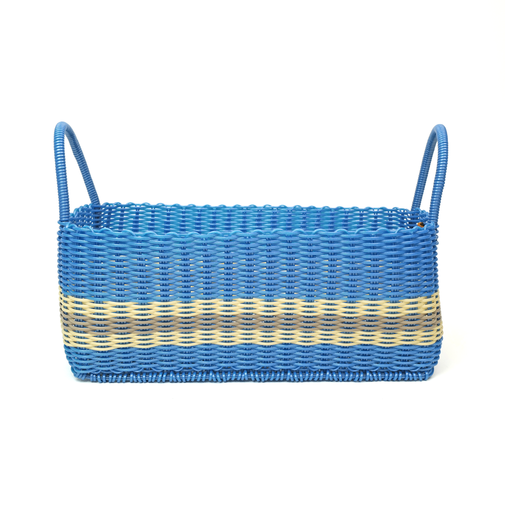 The Lilley Line Picnic Popper | Offset Stripe Baby Blue / Pearl / Putty