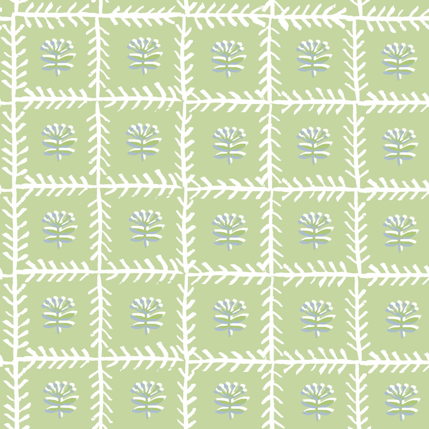 MAHJONG AND GAME TABLECLOTH ~ Trellis Mahjong and Game Tablecloth ~ Soft Green