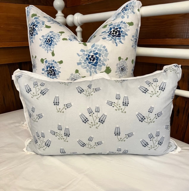 Texas Bluebonnets Lumbar Pillow