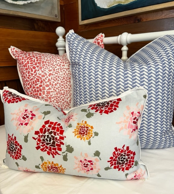 Fifty States Hydrangea Lumbar Pillow