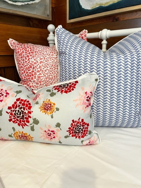 Fifty States Hydrangea Lumbar Pillow