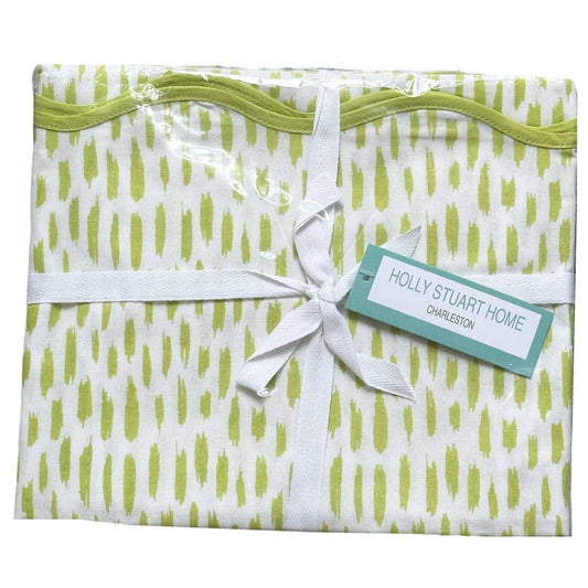 MAHJONG AND GAME TABLECLOTH ~ DASH LIME