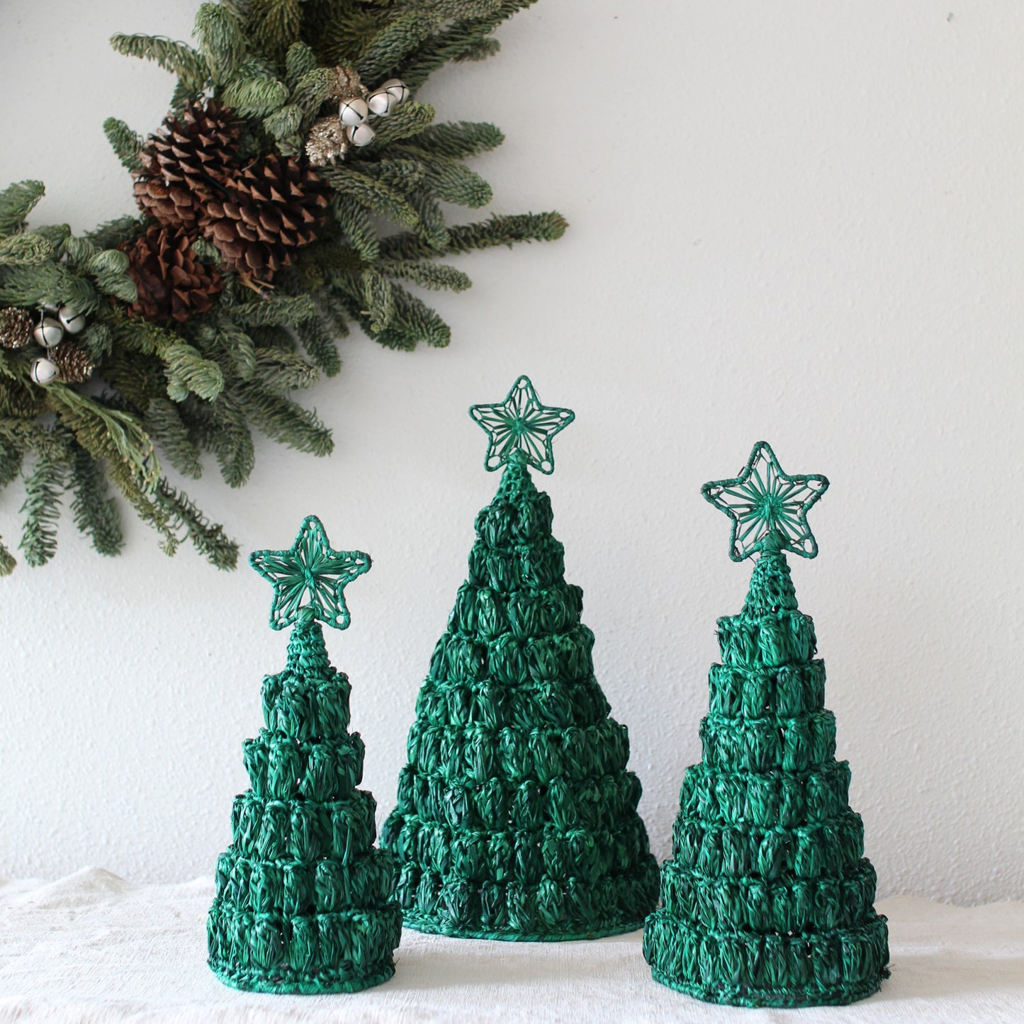 Kayla Abaca Cone Tree w/Star