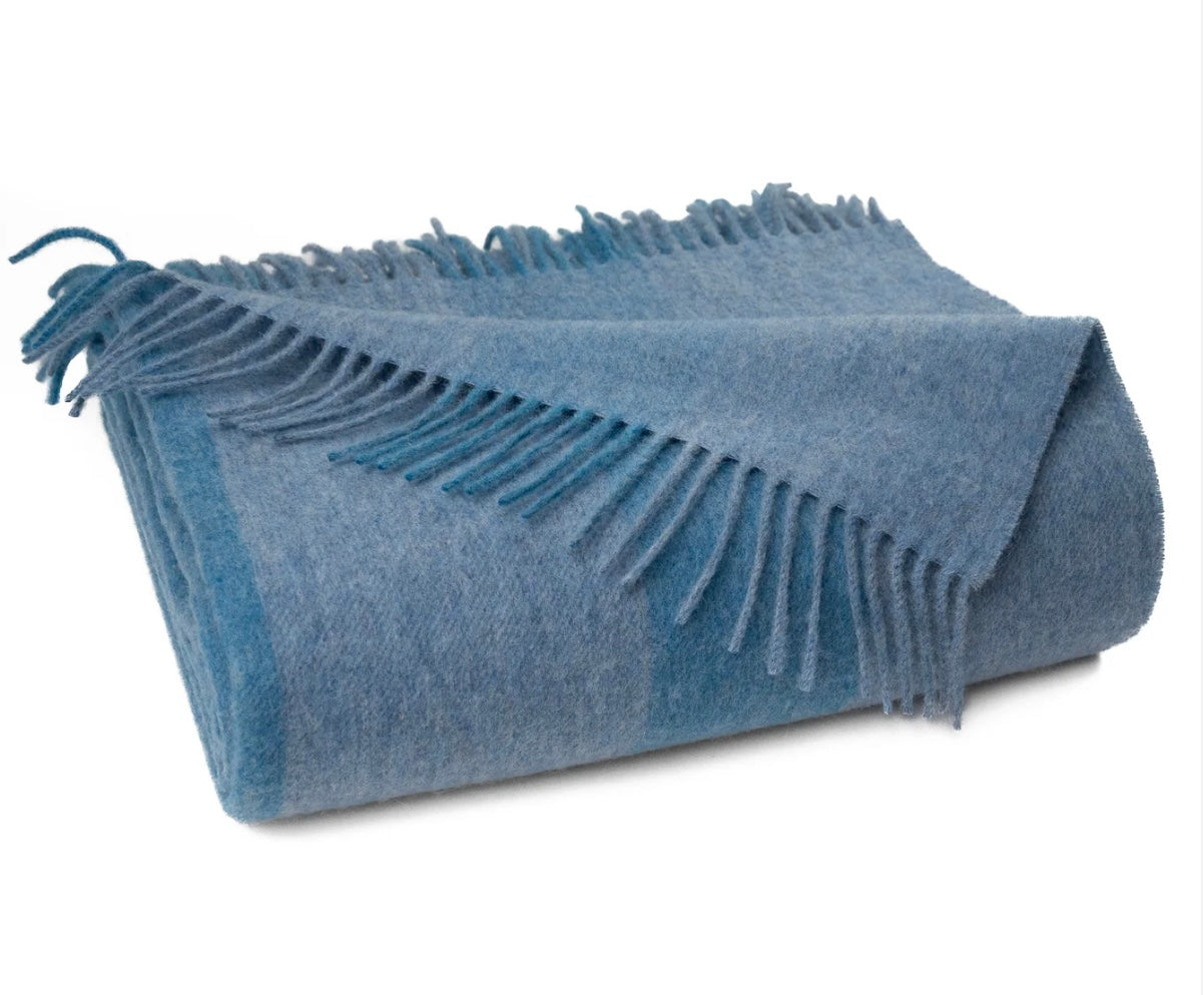 Merino Wool Cabana Stripe (Blue)