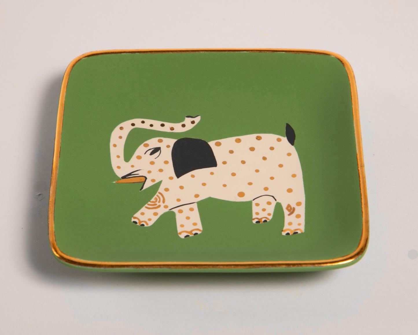 Wayland Gregory Olive Elephant Tray