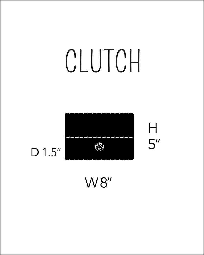 The Lilley Line Clutch | Solid Turquoise