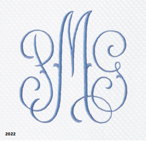 Essex Monogrammed (RMB) King Pillowcases (Pair)