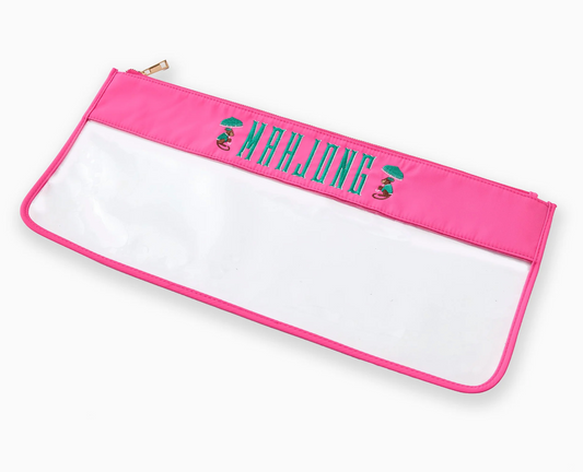 Pink Monkey Mahjong Bag