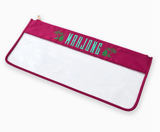 Magenta Pagoda Mahjong Bag