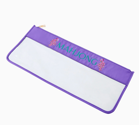 Purple Peacock Mahjong Bag