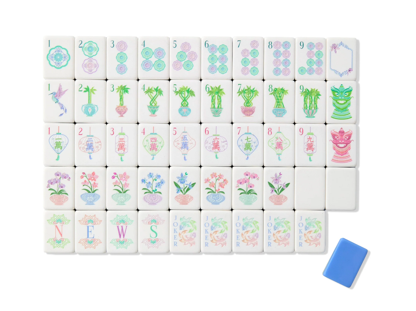 Moonlight Mahjon tiles