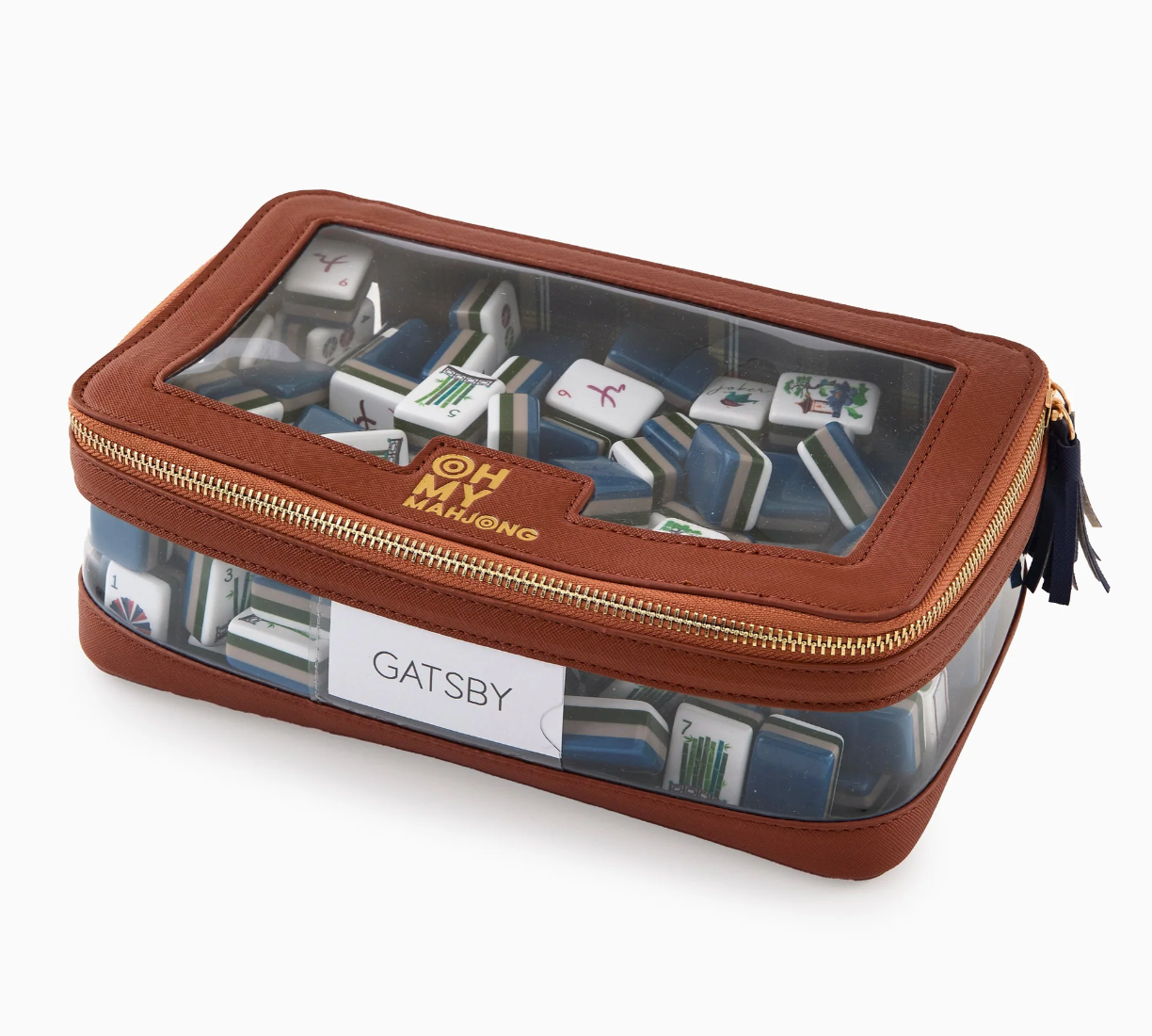 Cognac Tile Storage Bag