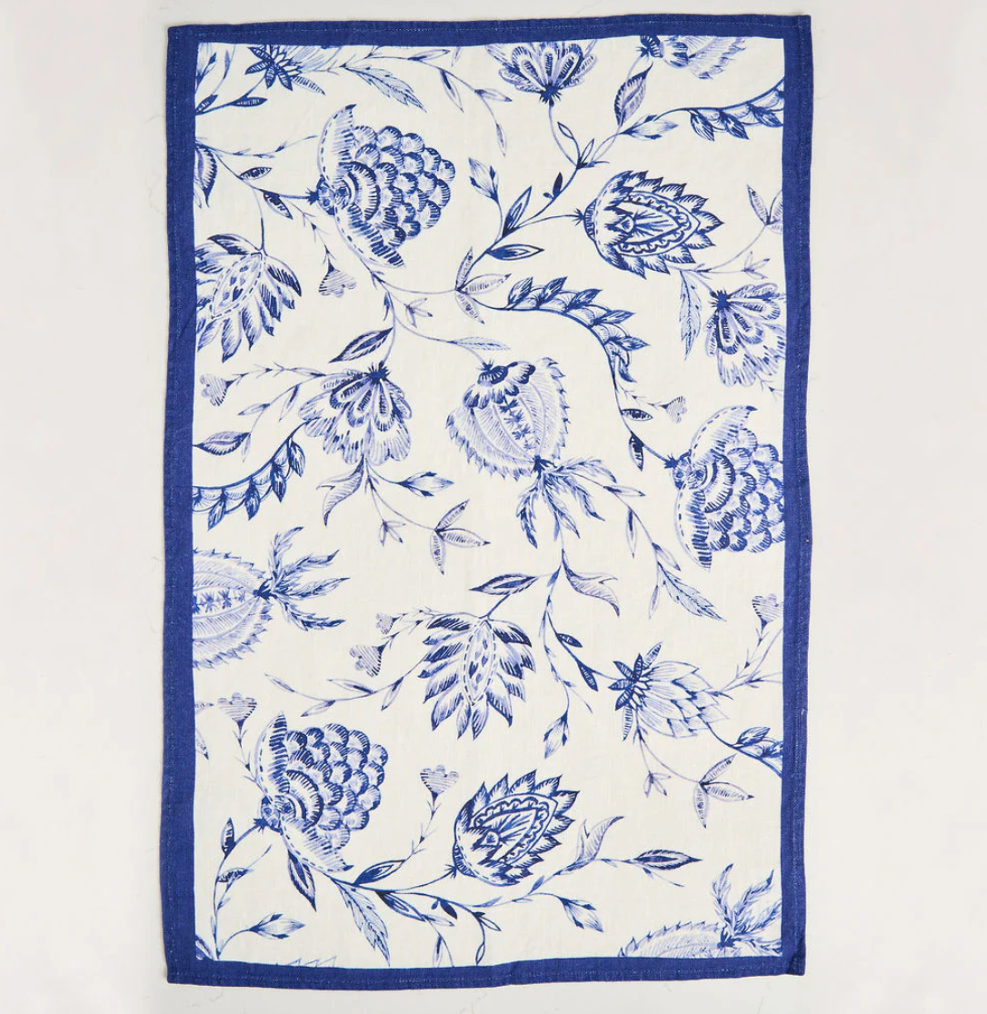 Indigo Batik Tea Towel
