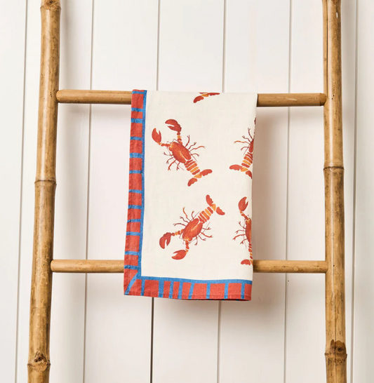 Pot of Lobsters Tea Towel