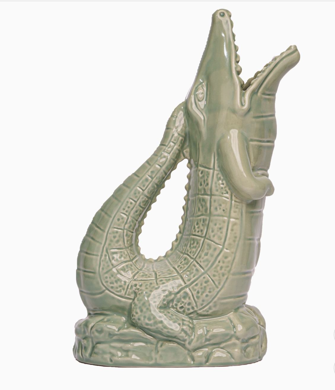 Sage Croggle Ceramic Water Pitcher