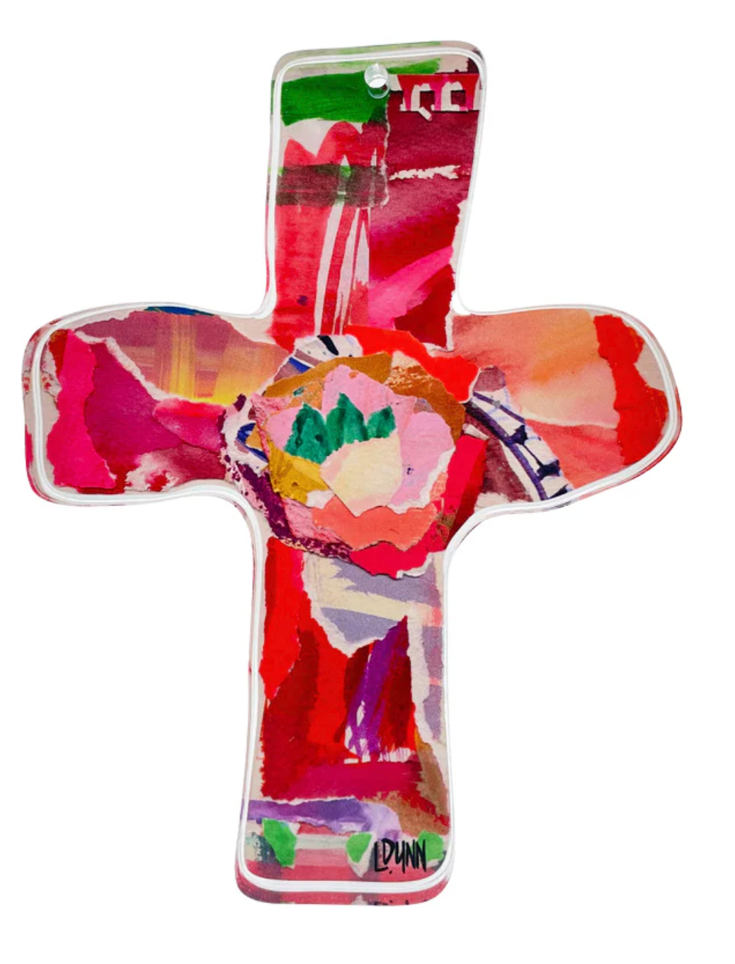 Red Everlasting Love Acrylic Cross