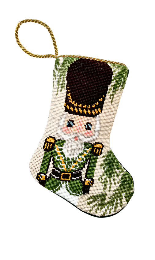 Bauble Stocking - Vietri Nutcracker Green