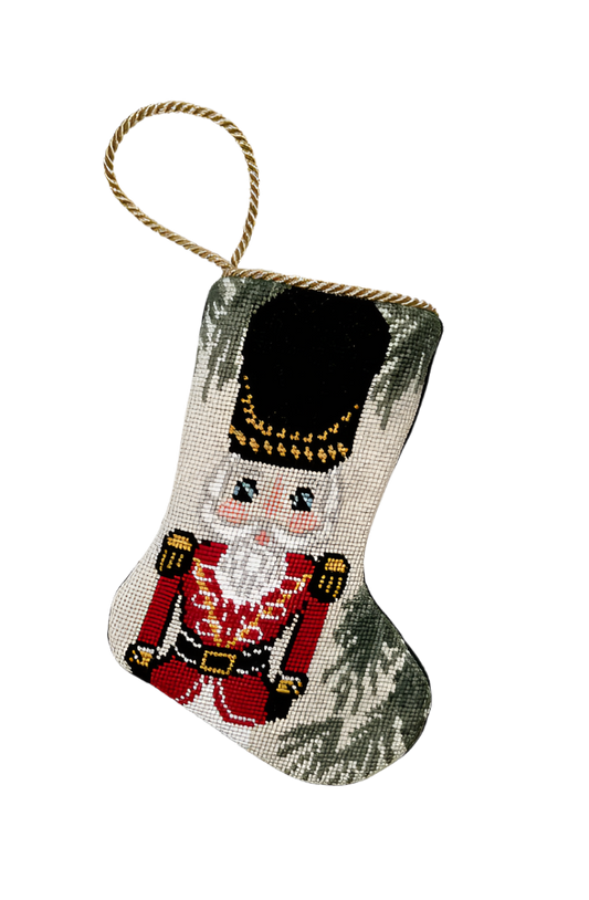 Bauble Stocking - Vietri Nutcracker Red