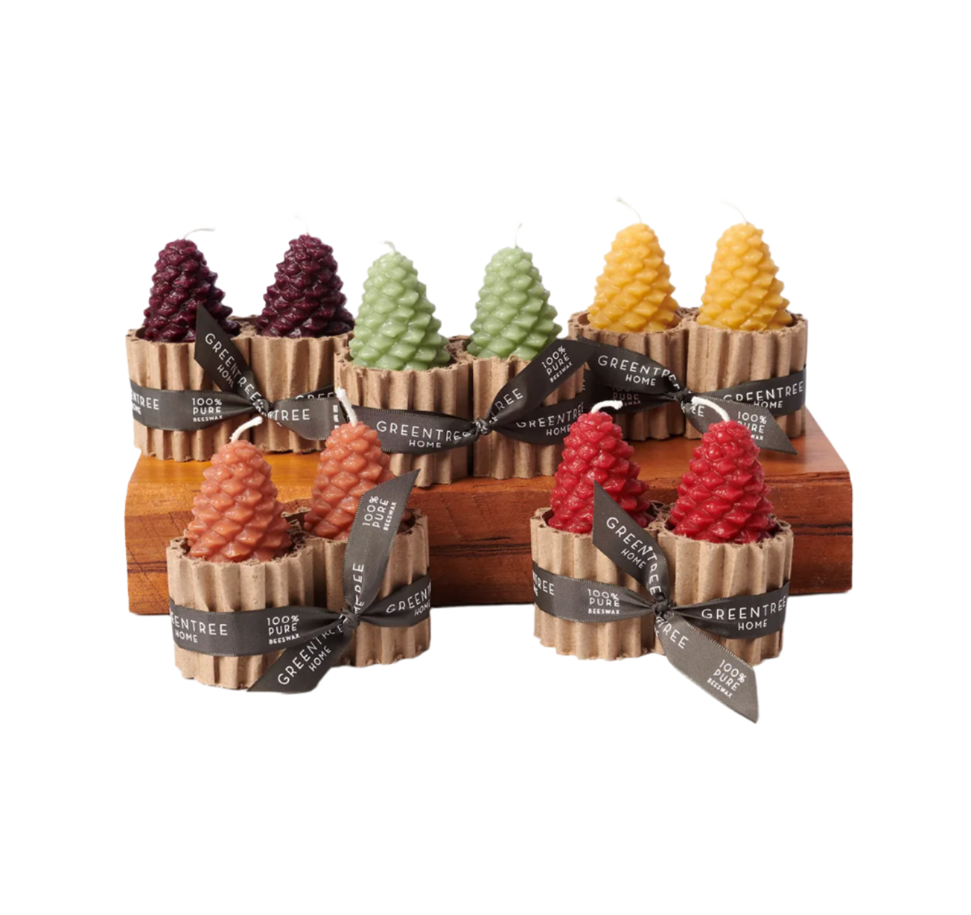 Greentree Home - Small Cone Candle - Set of 4