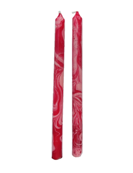 Very Berry Tapered Candles (Set of 2)