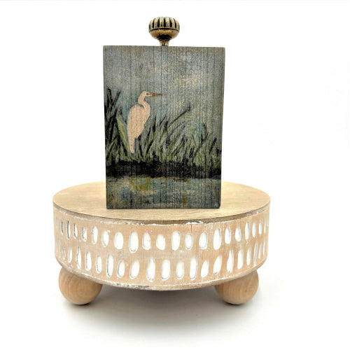 3x1x5 Wood Block with Iron Knob, Shore Bi