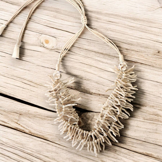 Coral Necklace | Beach Necklace | Neutral | Seashell | Boho