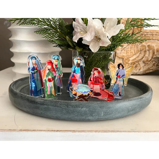Lauren Dunn Acrylic Nativity Set-Small