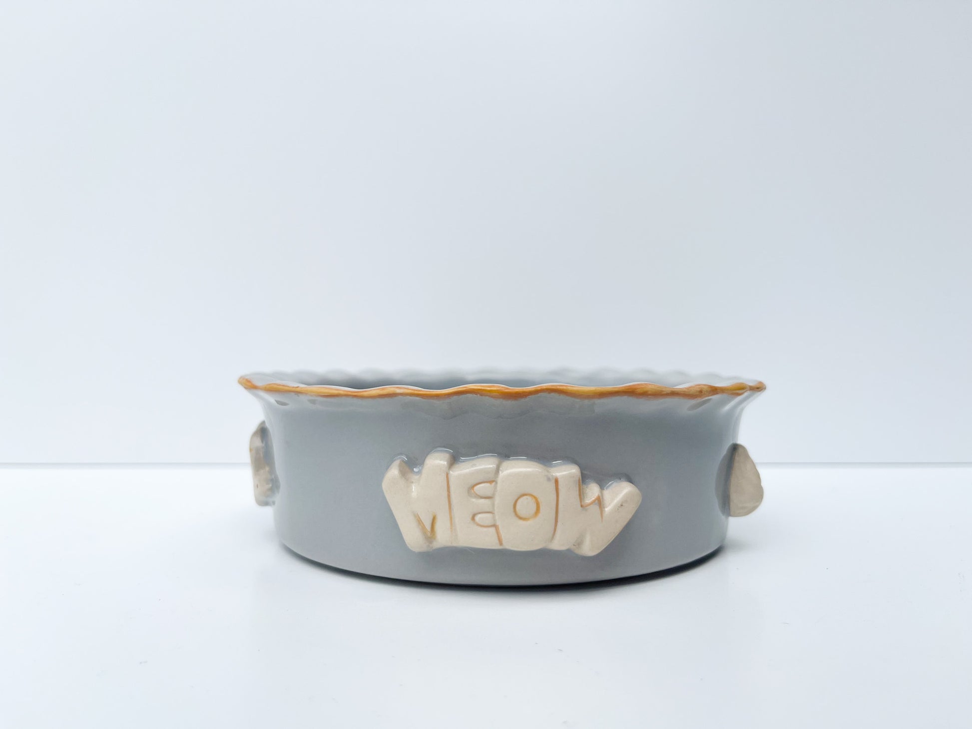 Designer Carmel Ceramica Dog Food and Water Bowls