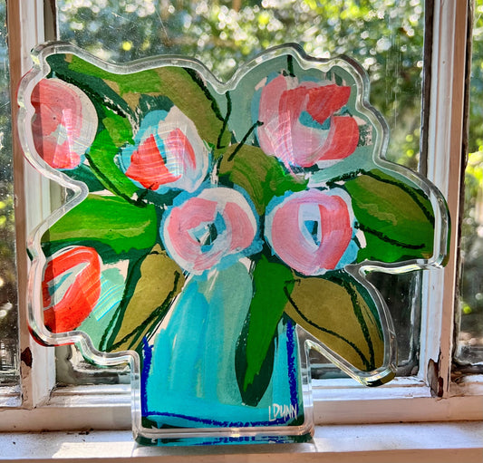 Floral Acrylic Blocks
